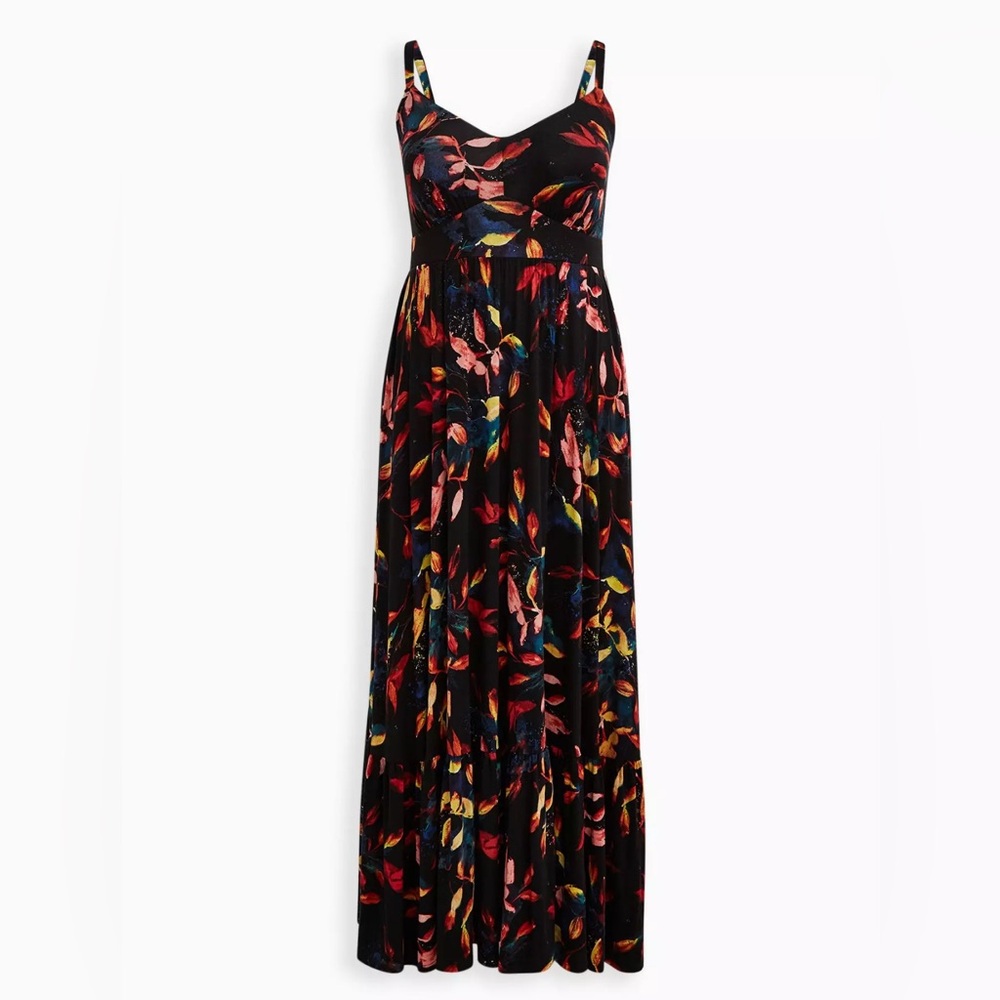 Black Floral Maxi Dress